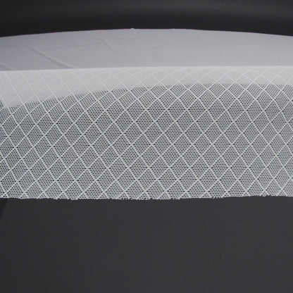 White Stretch Diamond Mesh