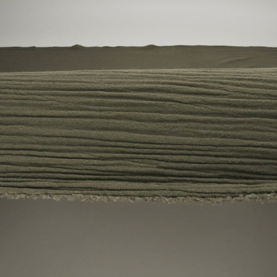 Double Cotton Gauze - Olive - Talamanca Collection - Image 5 of 5