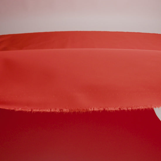 Water-Resistant Polyester Twill - Red Orange - Fisher Collection - Image 5 of 5