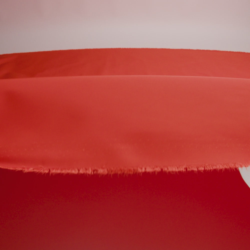 Water-Resistant Polyester Twill - Red Orange - Fisher Collection - Image 5 of 5