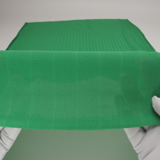 Accordion Pleated Chiffon - Emerald Green - Etereo Collection - Image 6 of 6