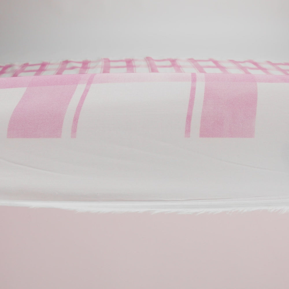 Cotton Voile Print - Pink and White Plaid - Mood Exclusive A-Tisket, A-Tasket - Image 6 of 6