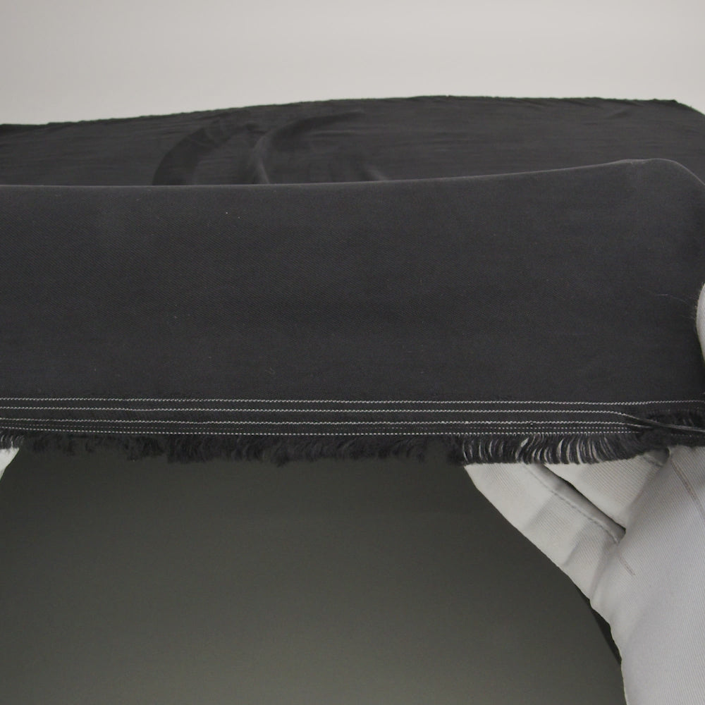 Washed Copper and Rayon Twill - Black - Darcy Collection - Image 6 of 6