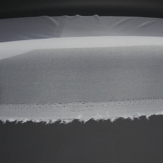 Polyester Organza - Bright White - Luscinia Collection by Mood - Image 6 of 7