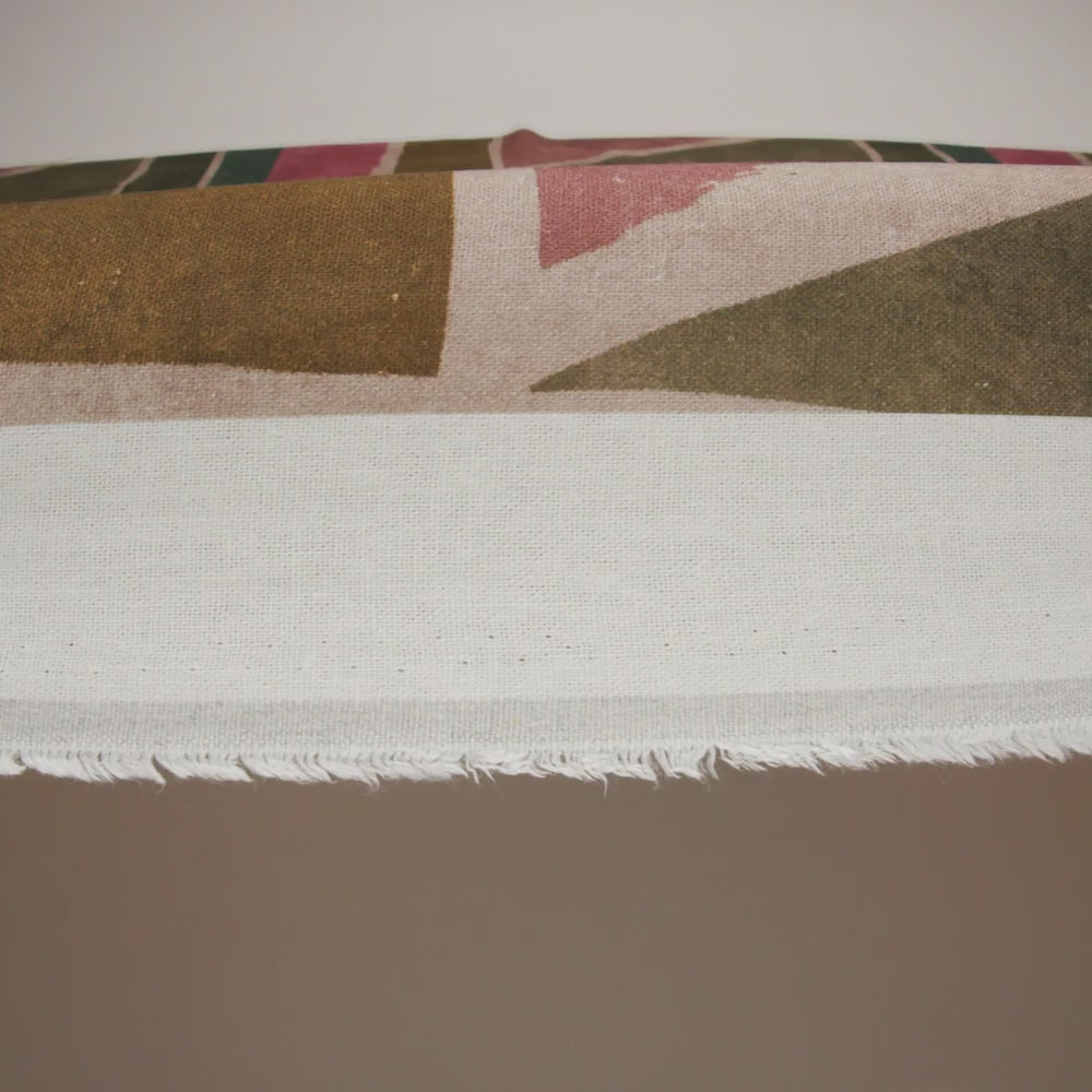Linen and Rayon Woven - Dark Green, Muted Pink and Beige Painted Shapes - Mood Exclusive Euclid’s Canvas Print - Image 6 of 6