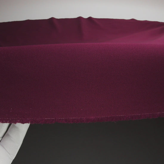 Organic Cotton Twill - Maroon - Stratton Collection - Image 6 of 7