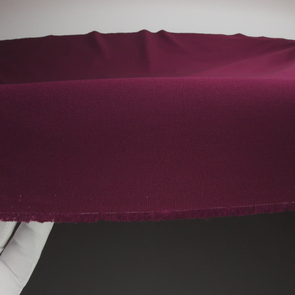 Organic Cotton Twill - Maroon - Stratton Collection - Image 6 of 7