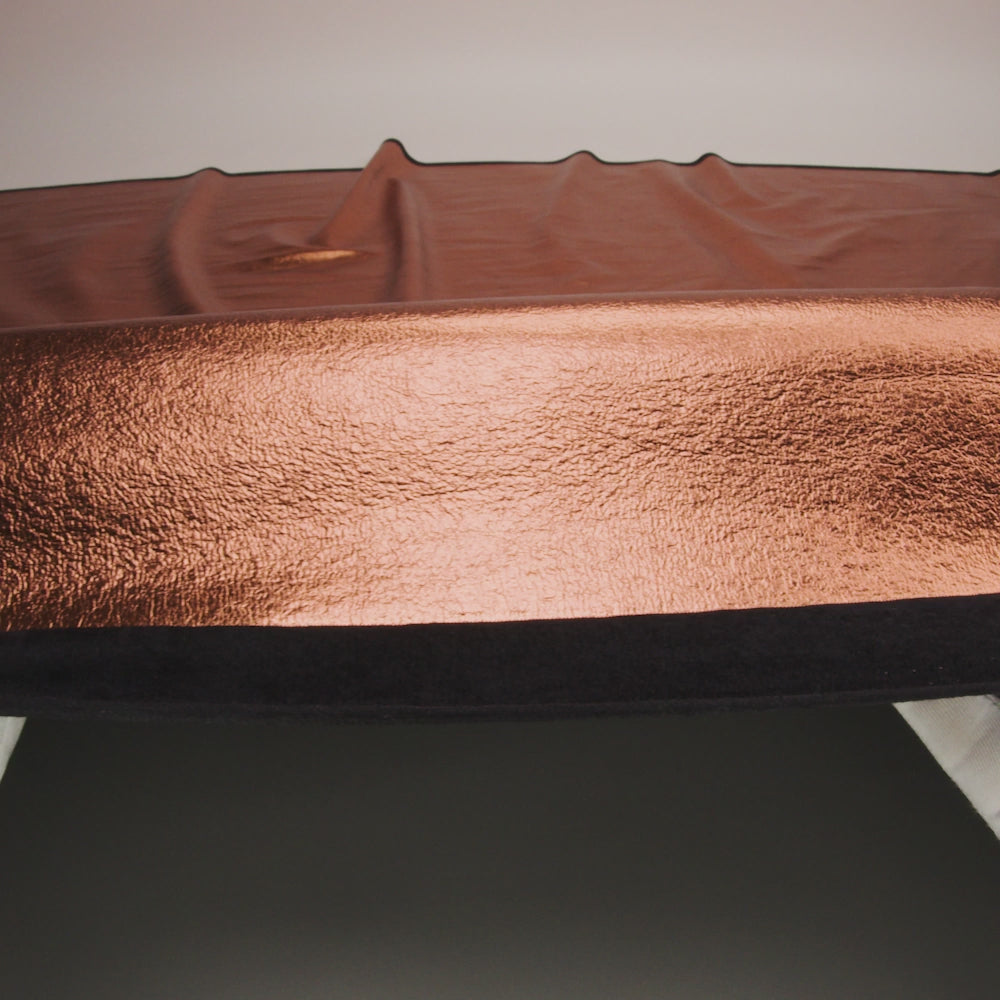 Textured Faux Leather - Metallic Copper - Ileana Collection - Image 6 of 7