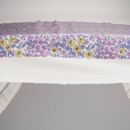 Cotton Poplin - Pink and Yellow Floral - Springtime Saunter Print - Mood Exclusive Secret Garden Collection