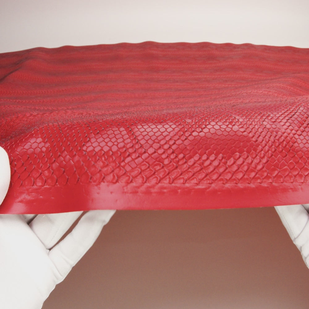 Python Embossed Vinyl - Pompeian Red - Image 5 of 5