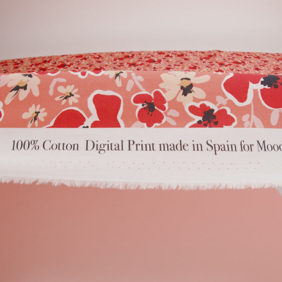Cotton Voile Print - Orange and Red Floral - Mood Exclusive Grooving Blooms - Image 6 of 6