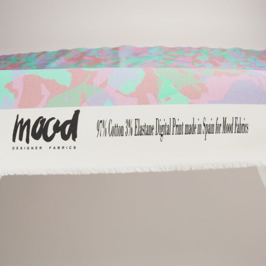 Mood Exclusive Turquoise Soft Shade Stretch Brushed Cotton Twill - Image 6 of 6