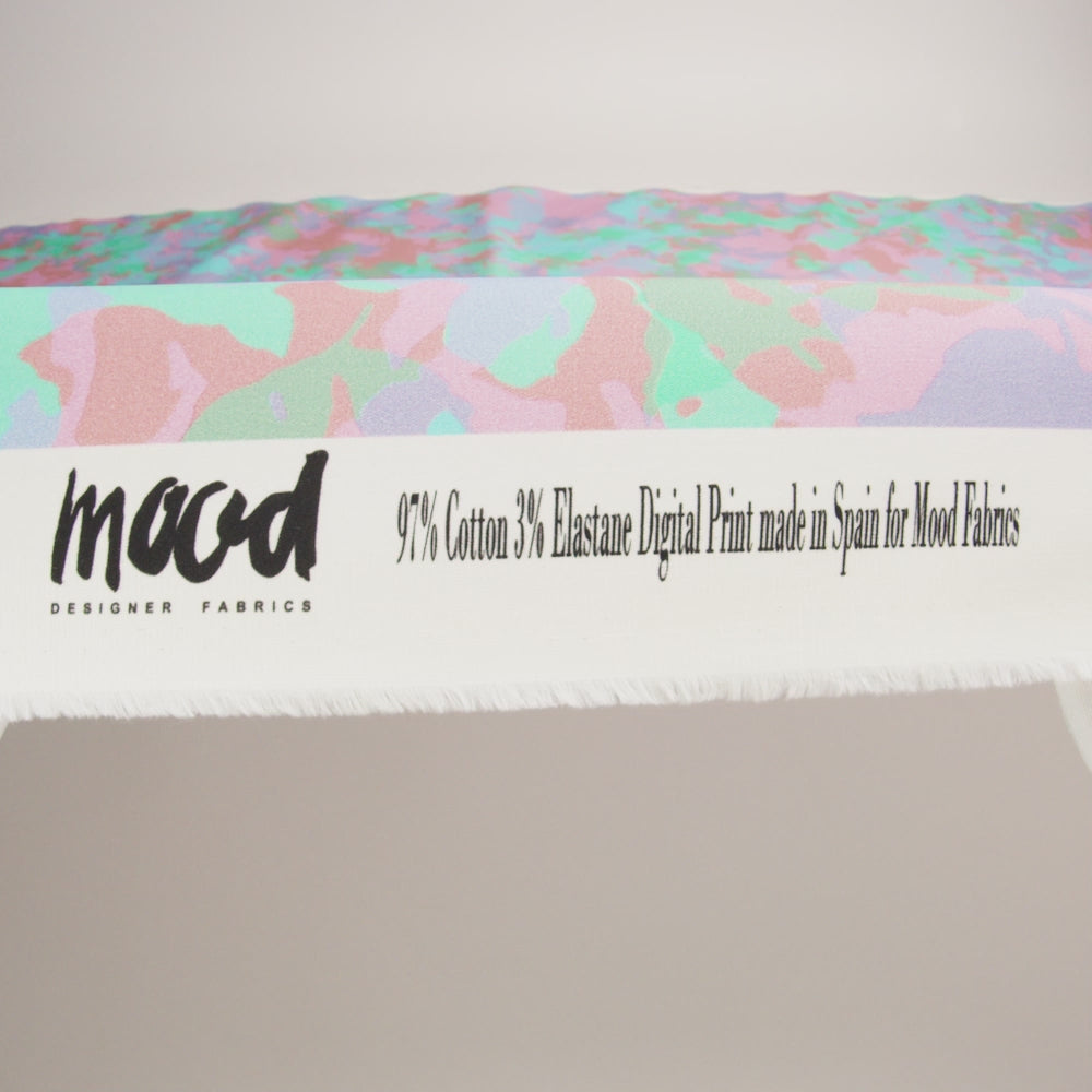 Mood Exclusive Turquoise Soft Shade Stretch Brushed Cotton Twill - Image 6 of 6