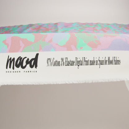 Mood Exclusive Turquoise Soft Shade Stretch Brushed Cotton Twill
