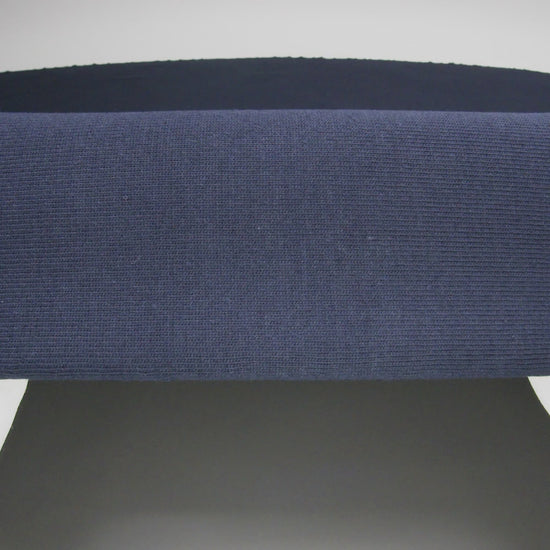 Navy 1x1 Cotton Rib Knit - Image 5 of 5