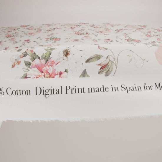 Cotton Poplin - White and Pink Floral - Flores de las Montanas Print - Mood Exclusive Felipe Collection - Image 5 of 5