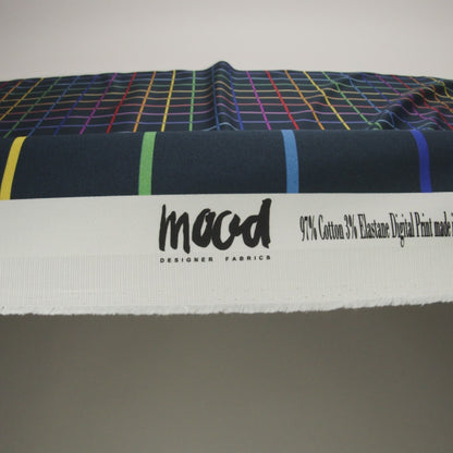 Mood Exclusive Rainbow Windows Stretch Cotton Sateen