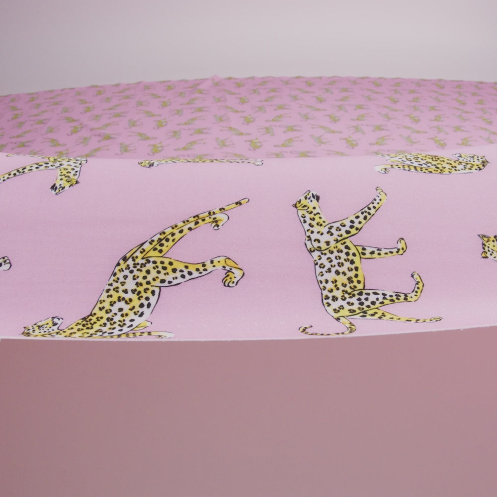Compression Swimwear Tricot, UV Protective with Aloe Vera Microcapsules - Cradle Pink Cheetahs - Caye Collection - Image 5 of 6
