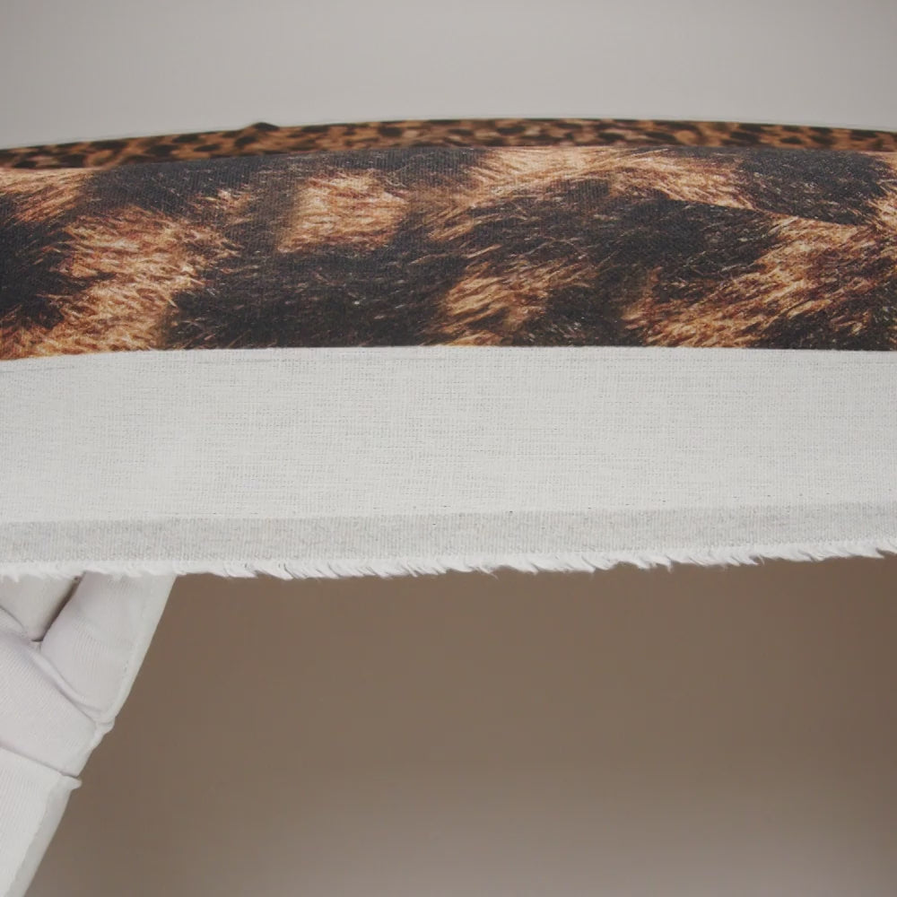 Linen and Rayon Woven - Brown and Black Furry Animal Spots - Mood Exclusive Savanna Spots Print - Image 6 of 6
