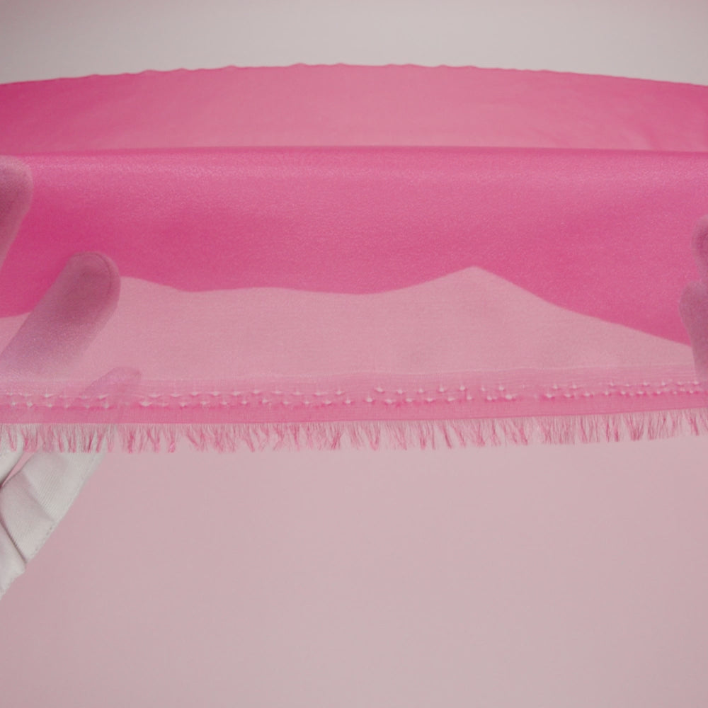 Iridescent Polyester Organza - Raspberry - Image 5 of 5