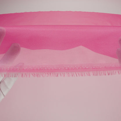 Iridescent Polyester Organza - Raspberry