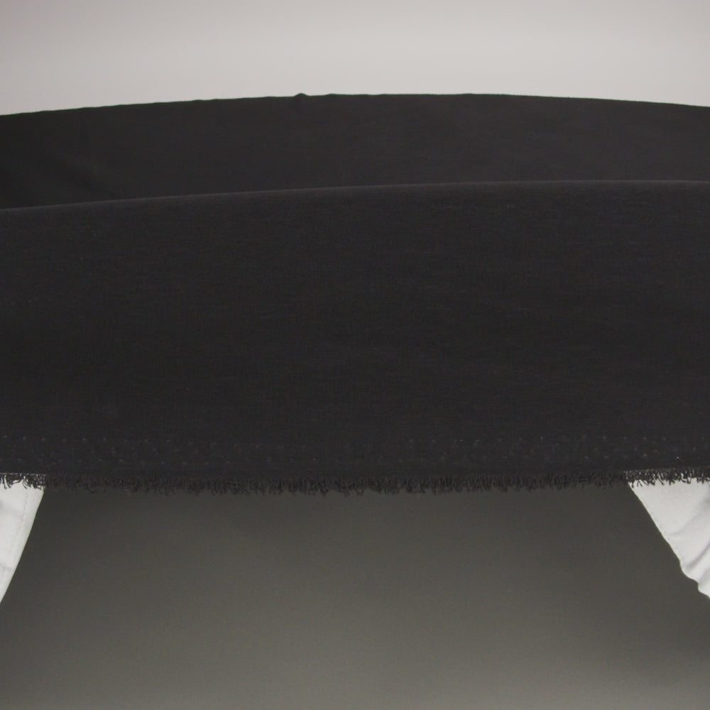 Polyester Peachskin - Black - Image 5 of 5
