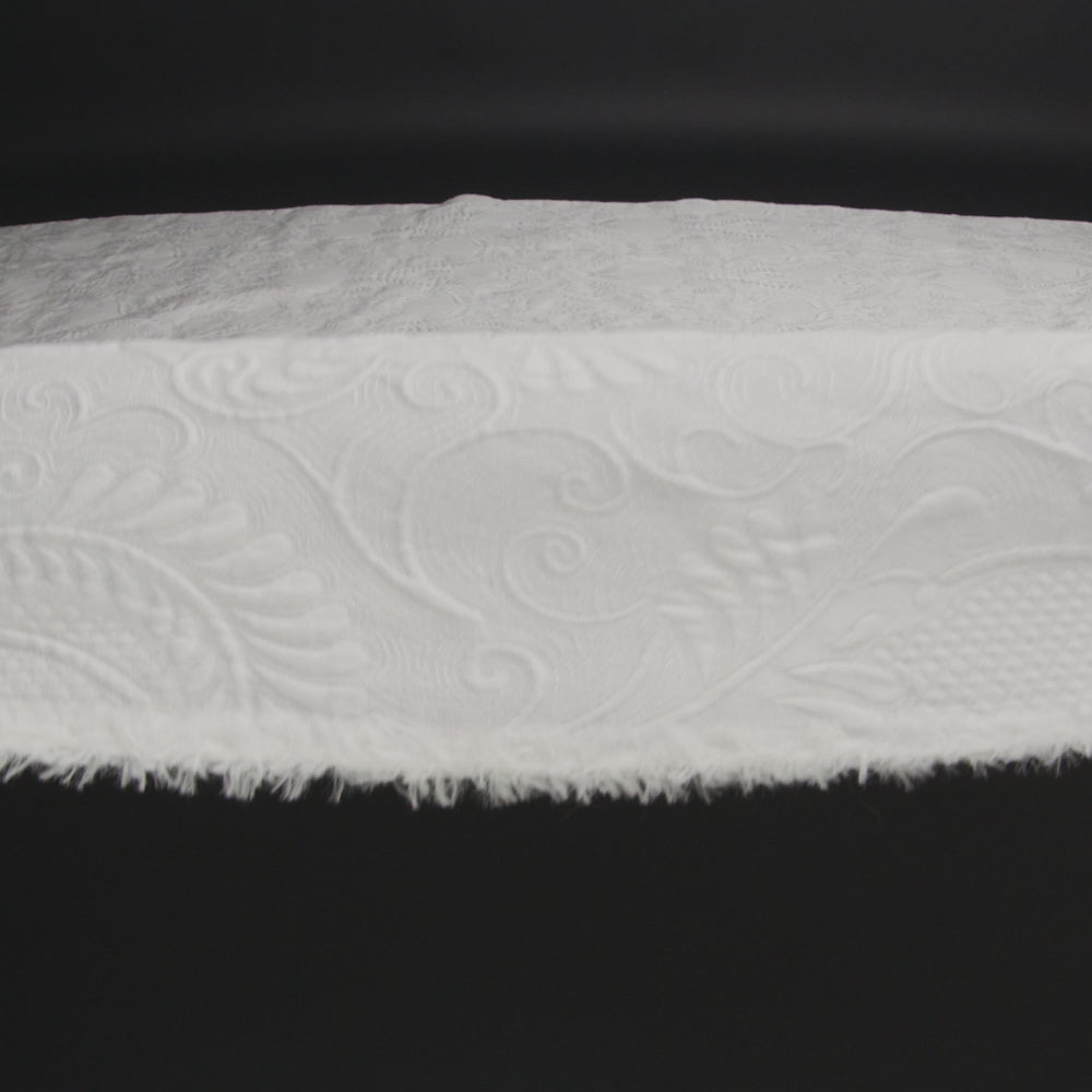 White on White Damask Jacquard - Image 5 of 5