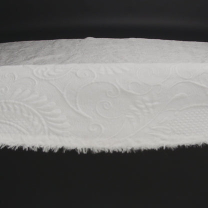 White on White Damask Jacquard