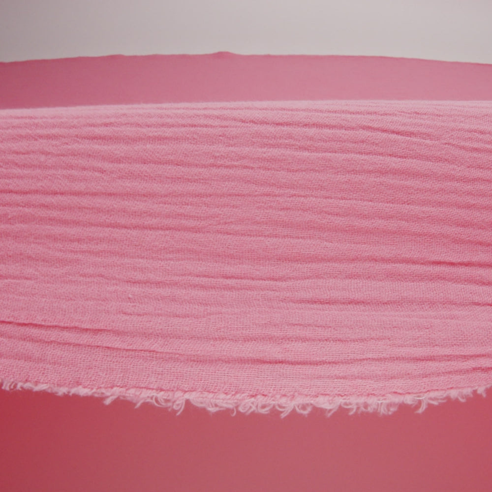 Double Cotton Gauze - Geranium Pink - Talamanca Collection - Image 5 of 5