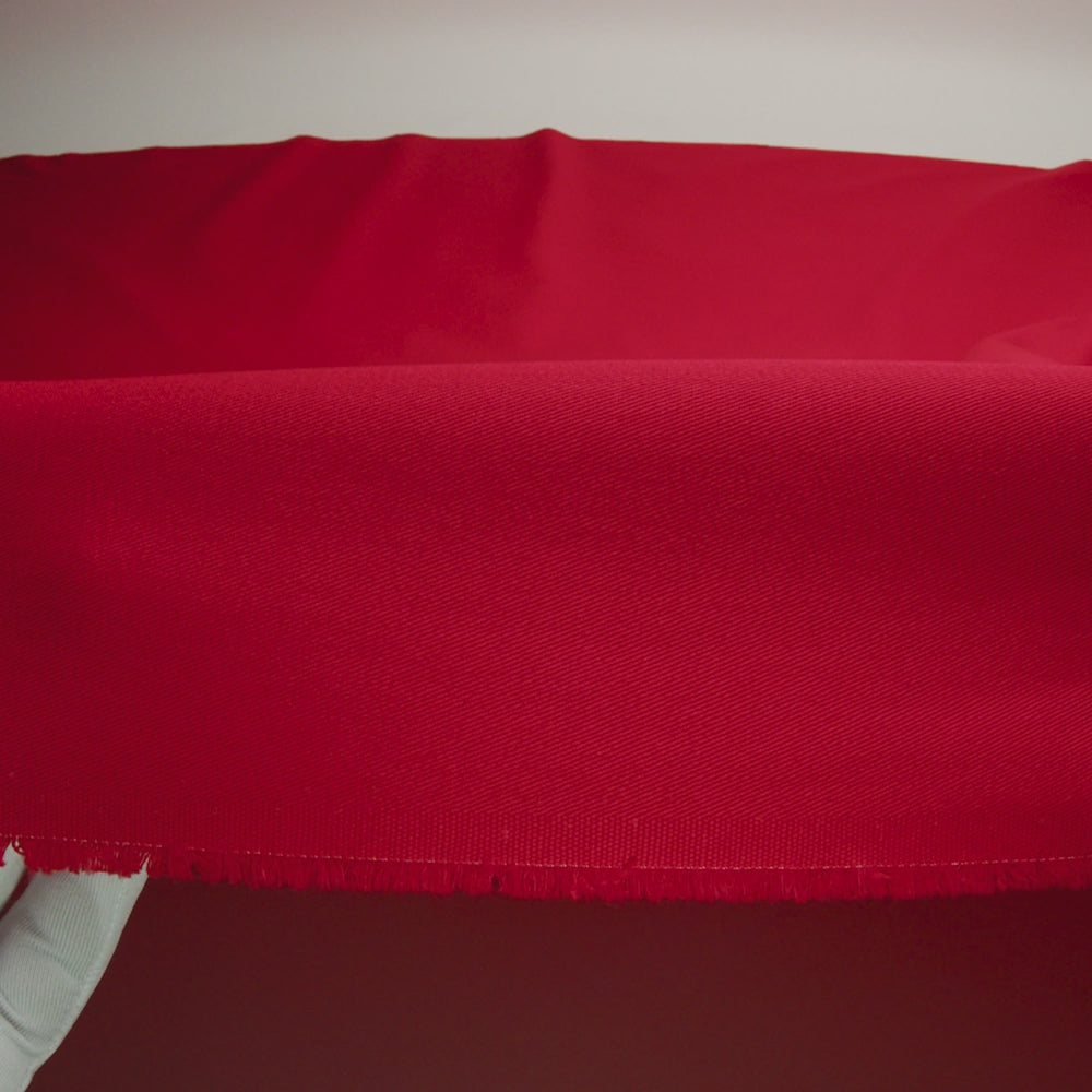 Organic Cotton Twill - Tomato Red - Stratton Collection - Image 4 of 5