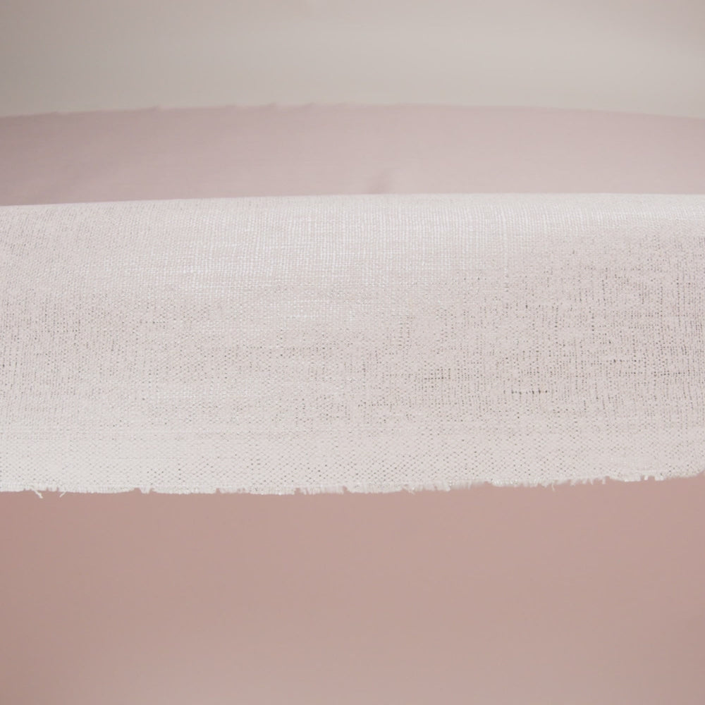 Medium Weight Linen Woven with Metallic Foiling - Light Pink and Silver - Bianca Collection - Image 5 of 5