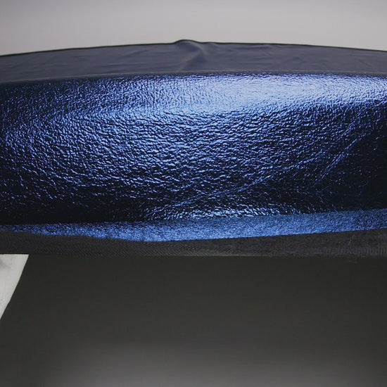 Textured Faux Leather - Metallic Navy - Ileana Collection - Image 6 of 7