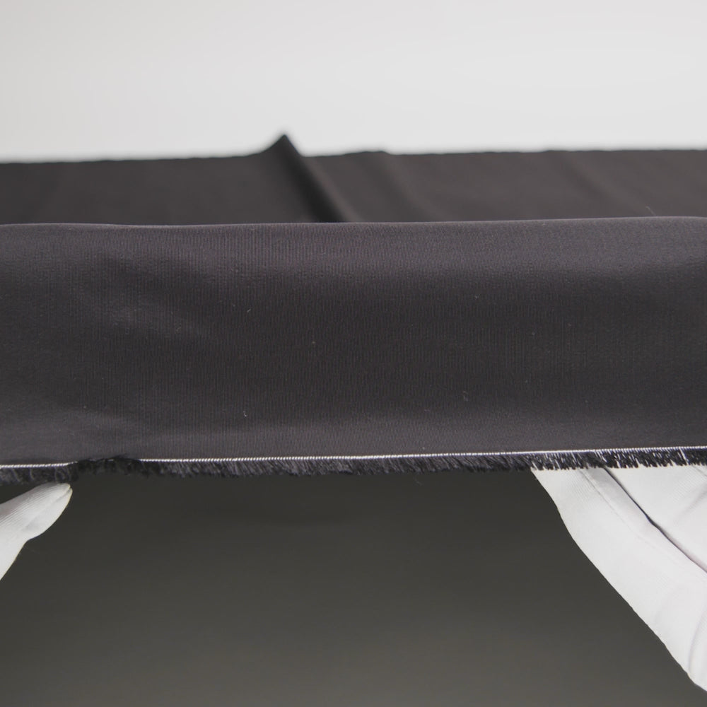 Premier Black Heavy 100% Silk Taffeta - Image 5 of 5