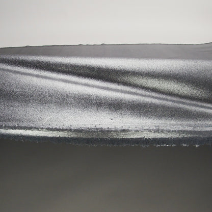 Ultra-Smooth Polyester Georgette with Foiling - Midnight and Silver - Valeria Collection
