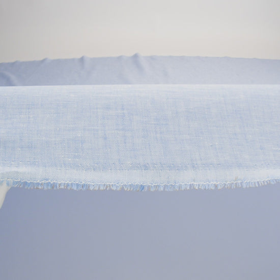 Lightweight Linen Chambray - Heathered Blue Heron - Minerva Collection - Image 5 of 6