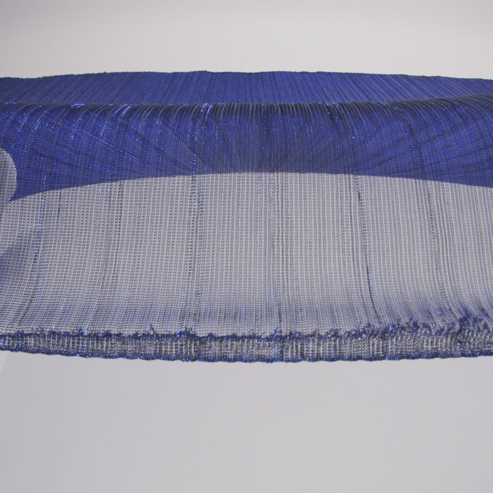 Metallic Stretch Plisse - Magnetic Blue - Natalia Collection - Image 6 of 7