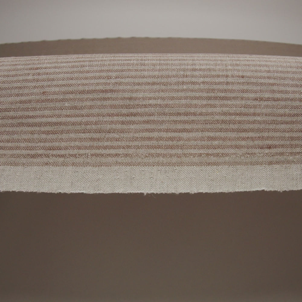 Medium Weight Linen Woven - Tan and Oatmeal Candy Stripes - Image 6 of 6