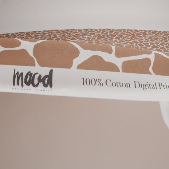 Cotton Voile - Brown Giraffe Spots - Amorphous Amalgamation Print - Mood Exclusive Serengeti Collection - Image 2 of 2
