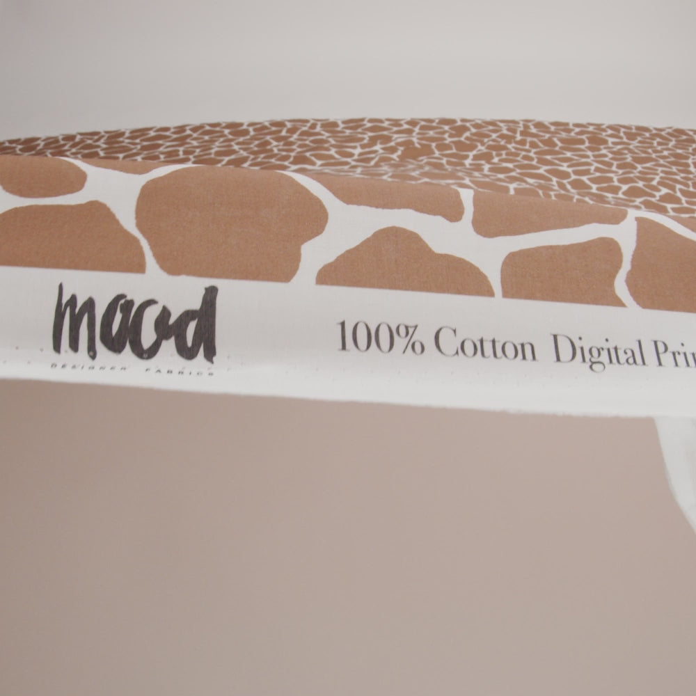 Cotton Voile - Brown Giraffe Spots - Amorphous Amalgamation Print - Mood Exclusive Serengeti Collection - Image 2 of 2