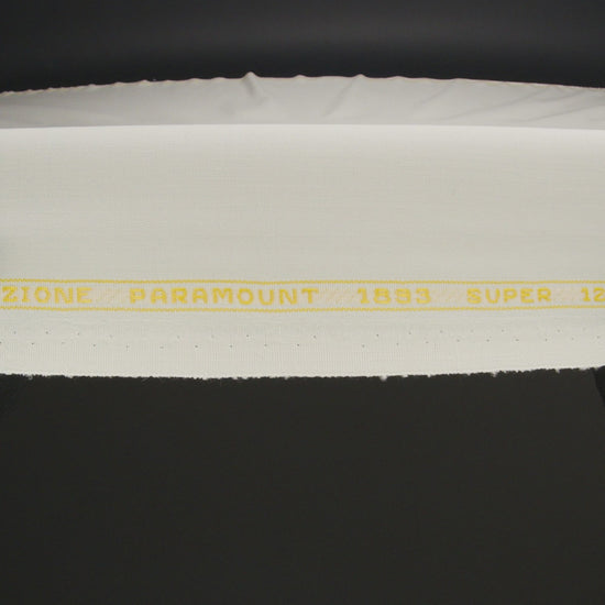 Super 120 Winter White Gabardine Wool Suiting - Image 5 of 5