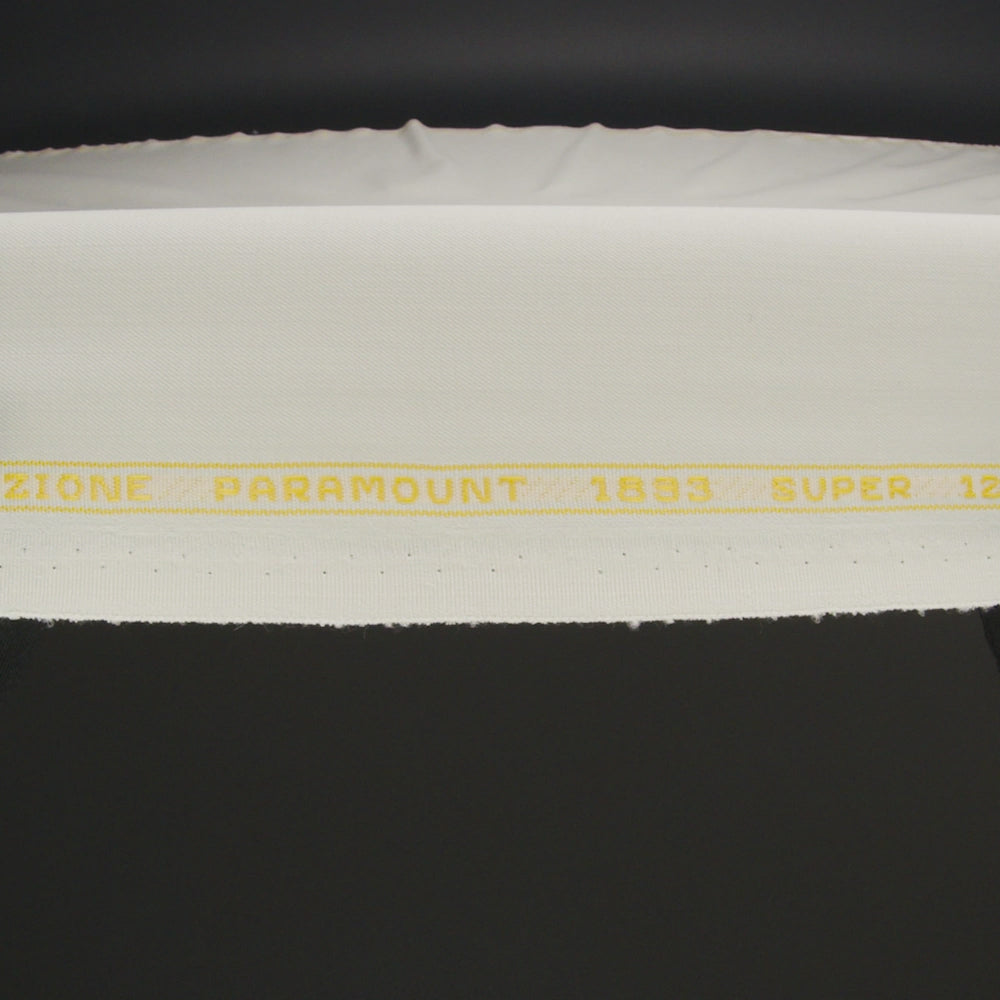 Super 120 Winter White Gabardine Wool Suiting - Image 5 of 5