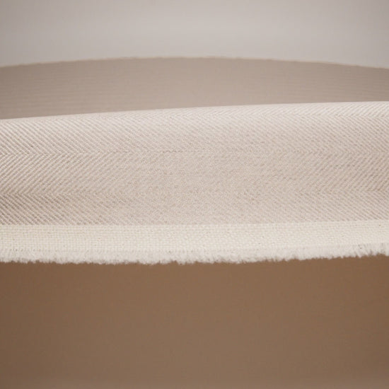 Virgin Wool Twill Made in Italy - Beige Herringbone - Image 6 of 6