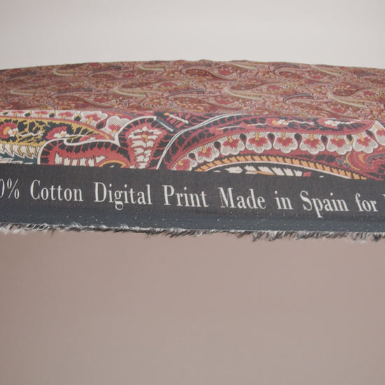 Cotton Voile - Brown and Red Paisley - Only By Luck Print - Mood Exclusive Kenko Collection - Image 5 of 5