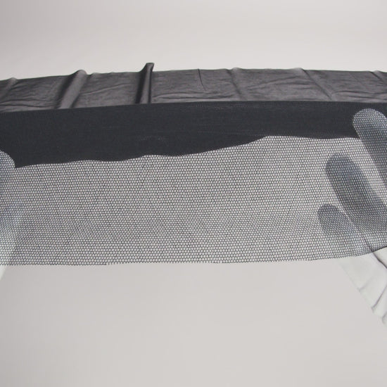Cotton Bobbinet Tulle Made in England - Black - Image 5 of 5