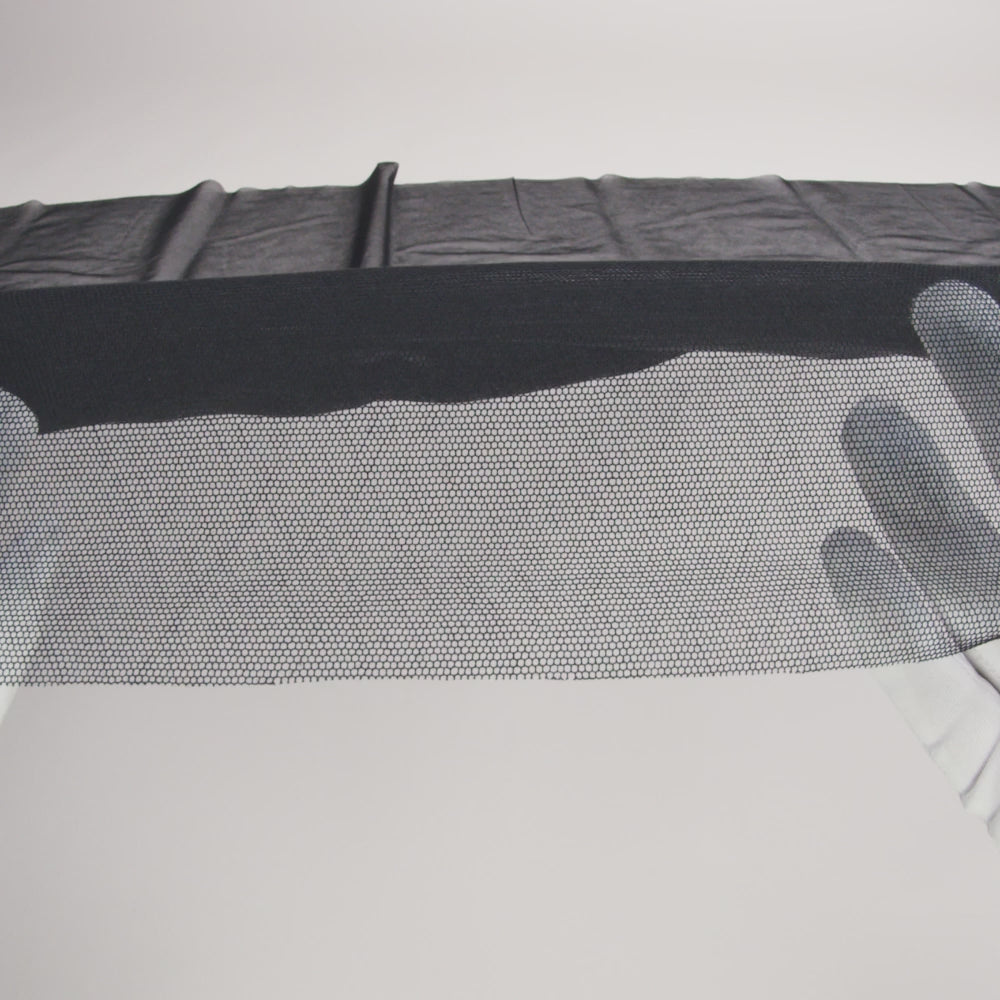 Cotton Bobbinet Tulle Made in England - Black - Image 5 of 5