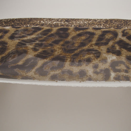 Ginger Snap and Forged Iron Leopard Print Silk Chiffon - Image 5 of 5