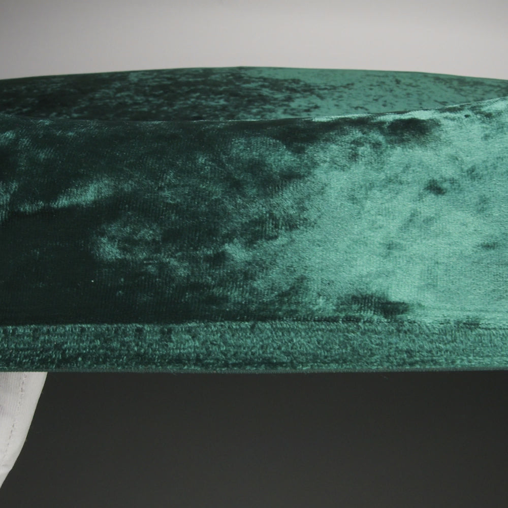 Stretch Crushed Velour - Hunter Green - Image 5 of 5
