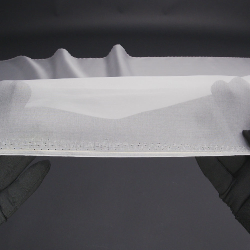 Silk Organza 44" - Bright White - Premium Collection - Image 6 of 7