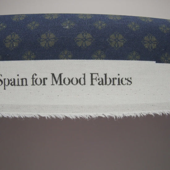 Linen and Rayon Woven - Teal, Navy and Plum Medallion Patchwork - Mood Exclusive Sultan’s Splendor Print - Image 6 of 6