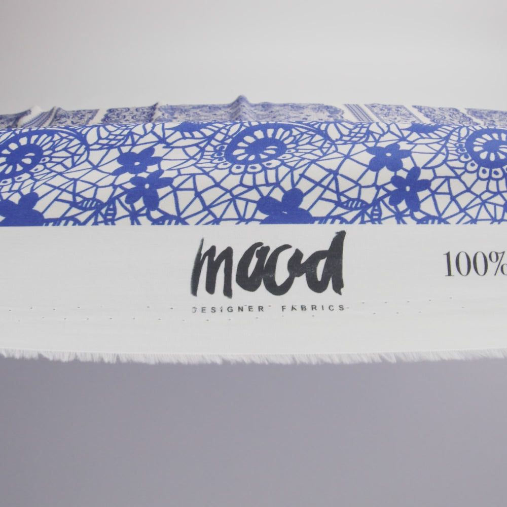 Mood Exclusive Ultramarine Two Sugar Cubes Cotton Poplin - Image 6 of 6